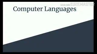 CH1.2 Class 7, Computer languages.