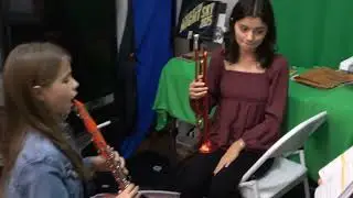 jingle bells played by two MECATX Sunday STEM/STEAM students - trumpet and clarinet #38 in EEi bk 1