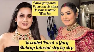 Parul Garg mam inspired Look ✨Natural makeup Tutorial ( stunning makeup with hair ) 