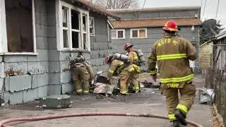 Menlo Street Structure Fire, Klamath Falls (RAW VIDEO)