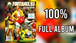 Panini Full Sticker Album FA Premier League 1992-1993 100% COMPLETE, LLENO, COMPLETO, ЗАПОЛНЕННЫЙ