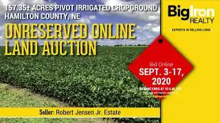 157.35&plusmn; Acres Hamilton County, Nebraska - Unreserved Online Land Auction - BigIron Realty - SOLD