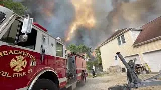 Massive wildfire forces 3,000 evacuations in New Jersey