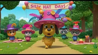 Doodle the Dog&rsquo;s Silly Hat Day &ndash; Fun Dress-Up Song for Kids | Toddler Rhyme | Laugh, Play & Pretend