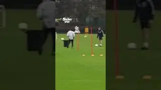 Kai Havertz in Arsenal training ahead of expected start against Kairat  #arsenal #championsleague