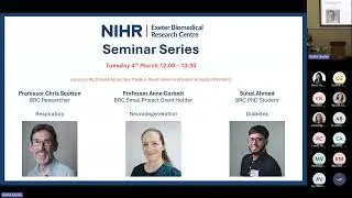 NIHR Exeter BRC Seminar Series 04/03/2025