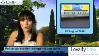 Police car accident compensation claim