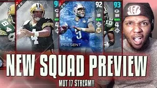 WE LIVE ON TWITCH! PREVIEWING THE NEW AQUAD! MUT 17 STREAM|  Madden 17 Ultimate Team