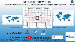 Modified Universal Transverse Mercator  Projection || Projected Coordinate System || @GeoTech Studio