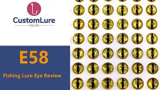 E58 Holographic Gold Vertical Pupil Snake 3D Fishing Lure Eye