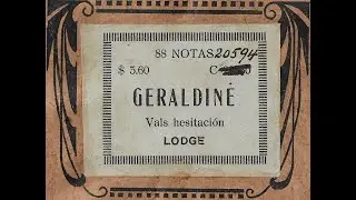 Geraldine: Vals Hesitation, en Pianola desde Viedma (RN), Patagonia Argentina, por Horacio E Asborno