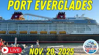 LIVE: Disney Destiny Maiden Voyage from Port Everglades LIVE! (Nov. 20, 2025)