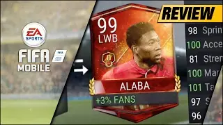 FIFA MOBILE FIFA CHAMPION DIV ALABA IS INSANE! | 97 ALABA PLAYER REVIEW STATS AND GAMEPLAY
