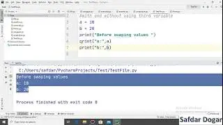 Python Program to Swap Two Number With and Without Using Third Variable | Python Programming
