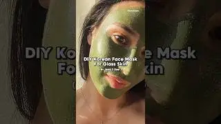 DIY Korean Face Mask For Glass Skin #shorts #facemask #kpop #fyp #diy #youtubeshorts #skincare #888