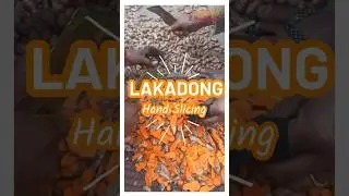 HAND SLICING | TRADITIONAL | FARMER TECHNIQUE | BETTER TEXTURE | LAKADONG TURMERIC SLICES| JAINTIA