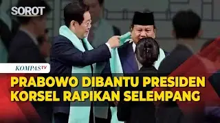 Prabowo Dibantu Presiden Korsel Lee Jae Myung Pakai Selempang di KTT APEC 2025
