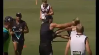 Port Adelaide AFL Fight/Melee Jackson Trengove VS Jay Schulz