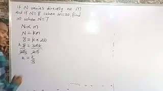 Direct Variation Solved