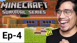 Building base ep-4 minecraft survival series #gamerfleet #live #fleetsmp