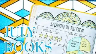 Updating my Reading Journal for July (Stained Glass Theme)