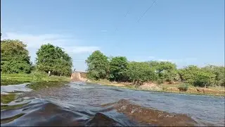 The Salgado River level is slowly rising.