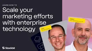 How to scale your marketing efforts with enterprise technology | Chief Marketing Officer Jason