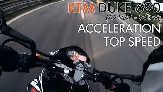 (2012) KTM Duke 690 Acceleration + Top SPEED A2 MAP!