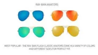 Ray-Ban Mirror Sunglasses - Aviators, Clubmasters, Wayfarers