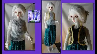 Sewing the Tops in the BJD Shalwar Pants Pattern Set