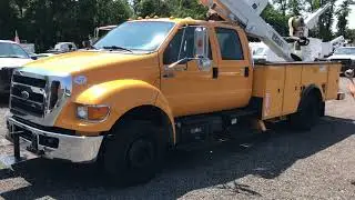 Lewis Motor Company - 2012 Ford F-650 Crew Cab Versalift 41&rsquo; Insulated Boom Bucket for sale on eBay!