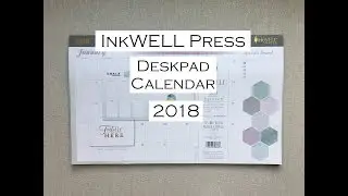 InkWELL Press -2018- Desk Pad / Wall Calendar @ Office Depot!