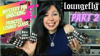 NEW Loungefly Princess Stained Glass Mystery Pins | Disney Pins Unboxing PART 2!