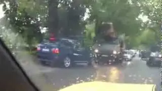 Камаз не пустил BMW обгоняющий по встречке