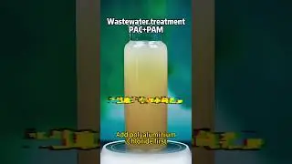 Polyaluminium chloride and polyacrylamide are effective in sewage treatment #watertreatment
