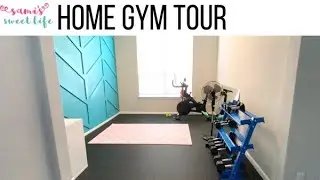 DREAM HOME GYM TOUR - PART 1 | PELOTON, REP FITNESS, & MODERN CHEVRON ACCENT WALL DIY