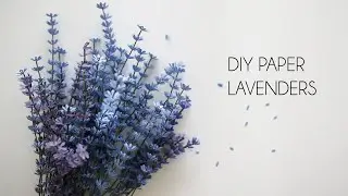 How to make Paper Lavenders (diy, paper flower, crafts, Silhouette Cameo)