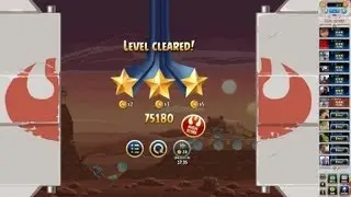 Angry Birds Star Wars Facebook Tournament Week 31 Level 1 High Score 75k (no Power-Ups)