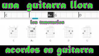 una  guitarra  llora  los  temerarios   tutorial en  guitarra