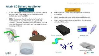 Exploring Altair and CPFD&rsquo;s Solutions for Granular, Fluid, and Coupled Fluid Particle Applications