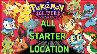 ALL STARTER POKEMON LOCATION FOR POKEMON GLAZED ! | ALL STARTERS || HINDI GAME | [POKEMONGAMERHINDI]