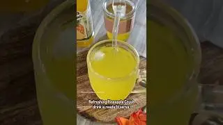 Pineapple Crush Drink #pineapple #crush #drink #refreshing #shorts #ytshorts #trending #summerdrink