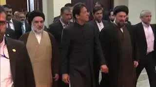 Imran Khan's arrival at Shrine of Ayatollah Khomeini in Iran.