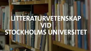 Litteraturvetenskap vid Stockholms universitet