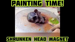 Painting a shrunken head