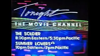 JULY 1983 THE MOVIE CHANNEL *RARE* Promos during Soldier/Summer Lovers, historic VHS 1980s retro