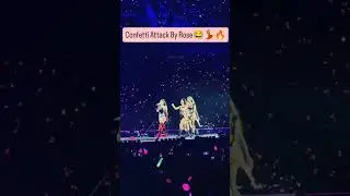 Confetti Attack By Rose 😂🔥BLACKPINK Deadline World Tour &mdash; Day 1, Paris 🇫🇷
