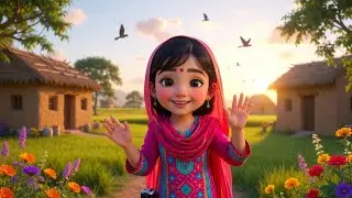 Ayesha Village Vlog | Cute 3D Cartoon Village Girl Fun Daily Life | Kids Animation