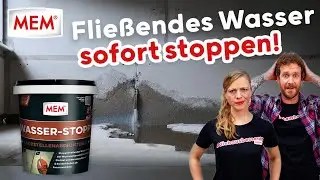 Flie&szlig;endes Wasser stoppen und nasse W&auml;nde abdichten - So geht's!