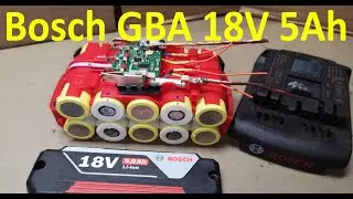 Bosch GBA 18V 5Ah akkumulátor javítása / Bosch GBA 18V 5Ah battery repair
